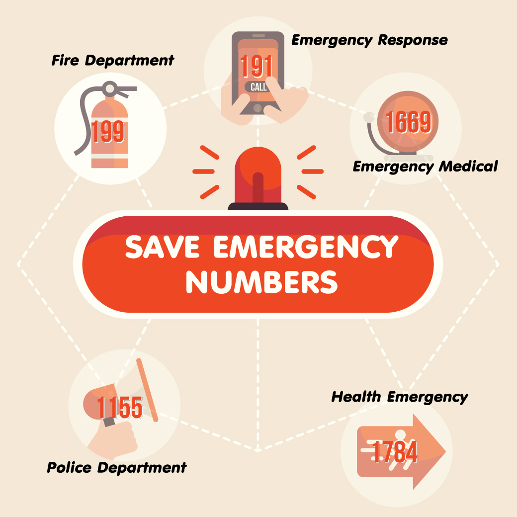 SAVE EMERGENCY NUMBERS