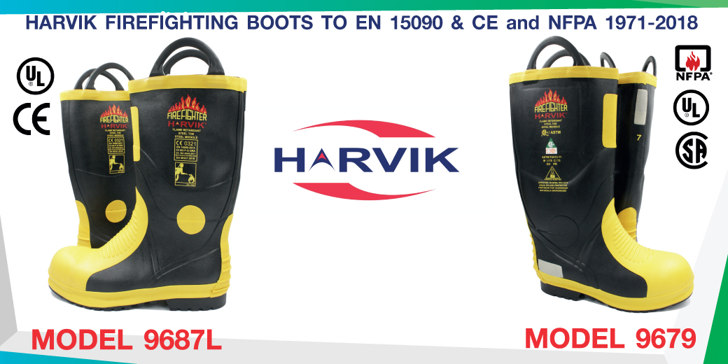 JUST ARRIVED 2020 HARVIK 9687L & 9679 FIREFIGHTING BOOTS